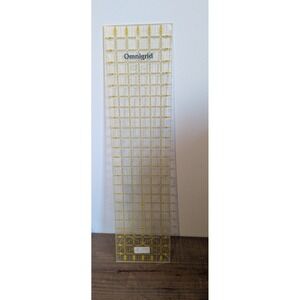 1988 Omnigrid 6 inch by 24 Inch Quilting Ruler Acrylic Sewing Craft Tool USA